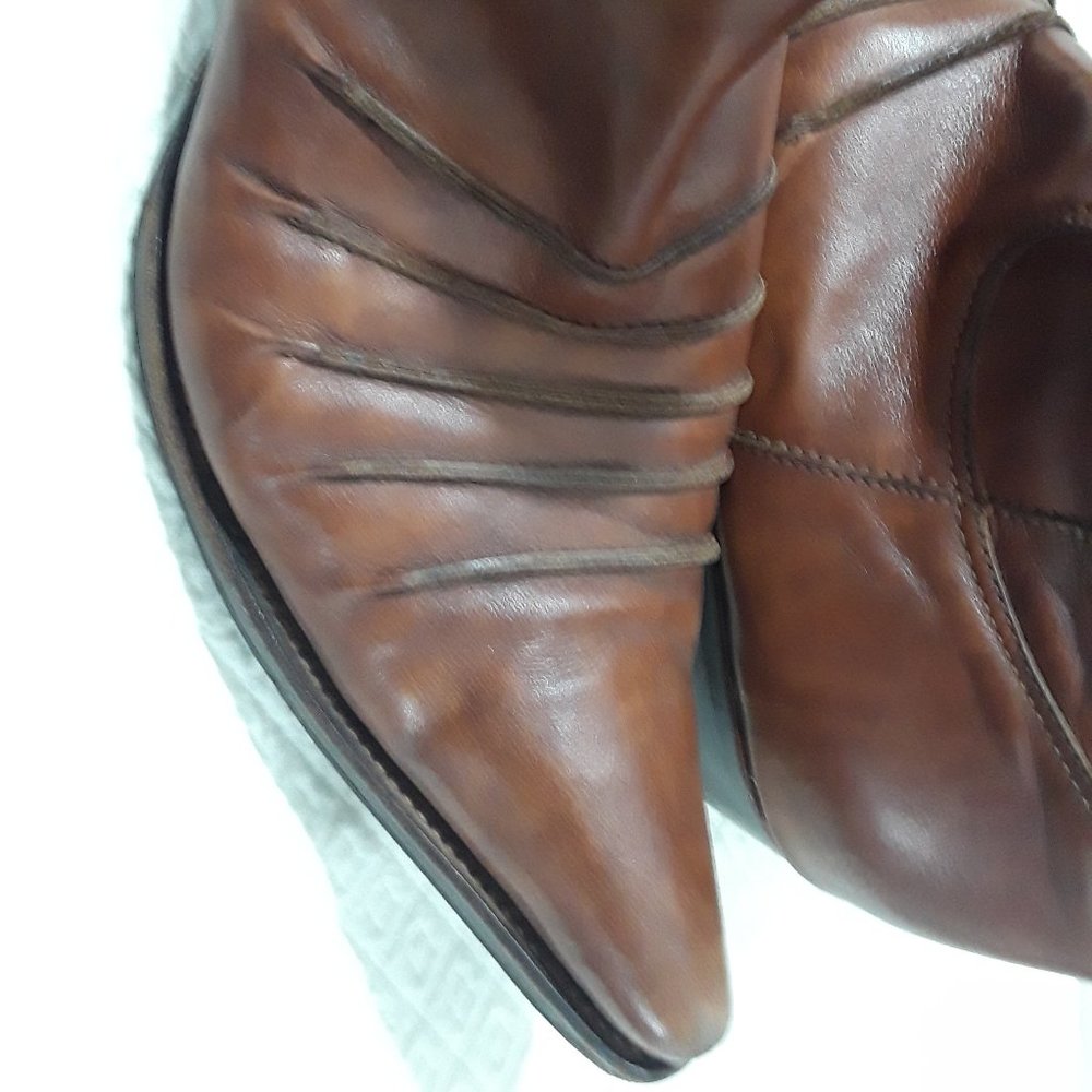 FROM Leather Zip Ankle Boot - Picture 3 of 11